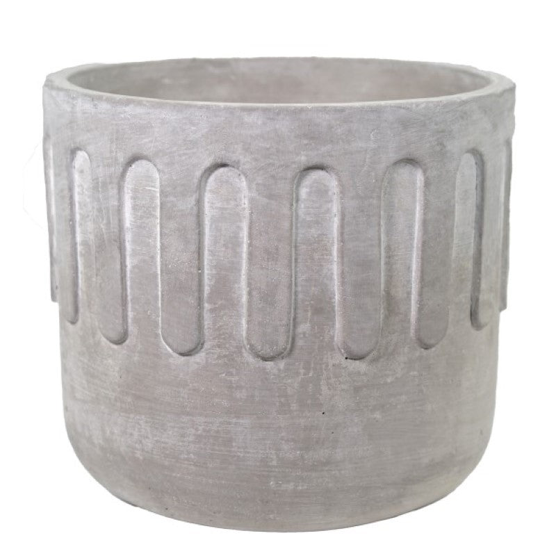 Cement Grey Pot 18.5x16.5cmH