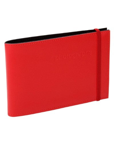 Profile - Citi Leather Red Medium 5x7in Slip-in Brag Book Photo Wallet