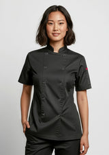 Zest Womens Short Sleeve Jacket - Black