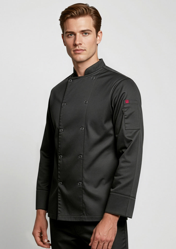 Zest Mens Long Sleeve Jacket - Black