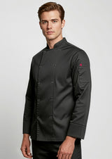 Zest Mens Long Sleeve Jacket - Black