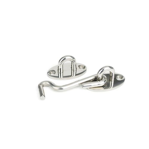 75mm Marine Grade Cabin Hook 316SS - Polished Stainless Steel
