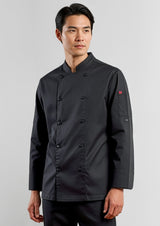 Gusto Mens Long Sleeve Chef Jacket - White