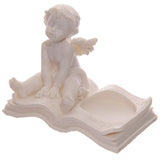 Cherubs Sitting on Book Tea Light Candle Holder - Set of 4