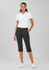 Jane Womens 3/4 Length Stretch Pant - Navy