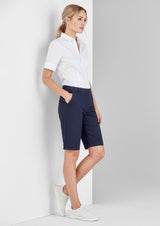 Comfort Waist Womens Cargo Short - Black