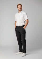 Comfort Waist Mens Cargo Pant - Charcoal