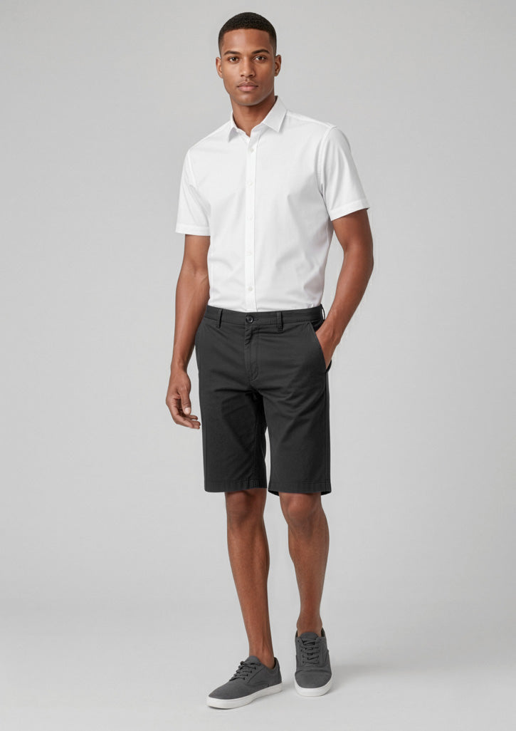 Comfort Waist Mens Cargo Short - Charcoal