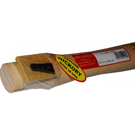 Premium 10-inch hickory hammer handle for durable, high-performance construction and easy grip during heavy-duty tasks.