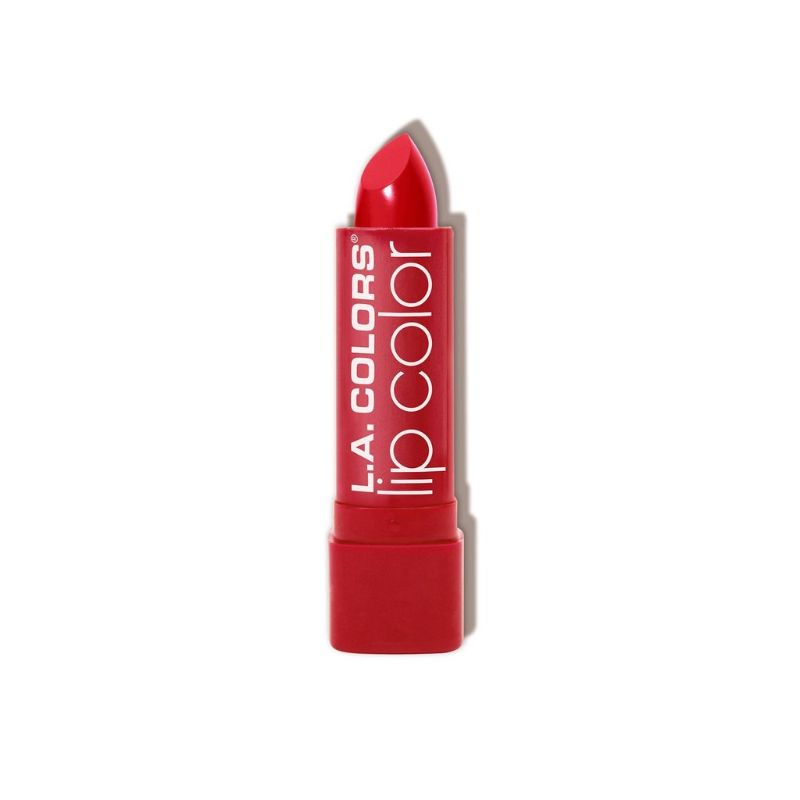 Moisture-rich Cherry Red lipstick with Aloe Vera and Vitamin E for hydration and precise application.