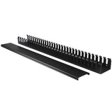 Vertical Cable Organizer with Finger Ducts - 0U Cable Management System for 40U Racks - 1.8m