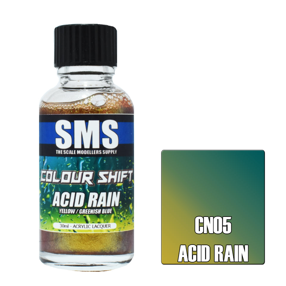 AIRBRUSH PAINT 30ML COLOUR SHIFT ACID RAIN ACRYLIC LACQUER SCALE