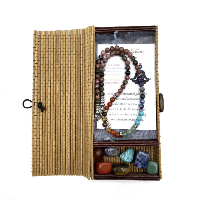 Necklace - Rhodonite Chakra (45CM)