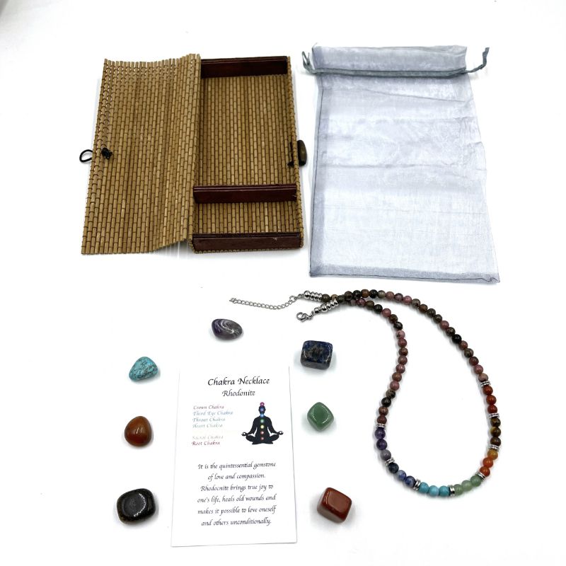 Necklace - Rhodonite Chakra (45CM)