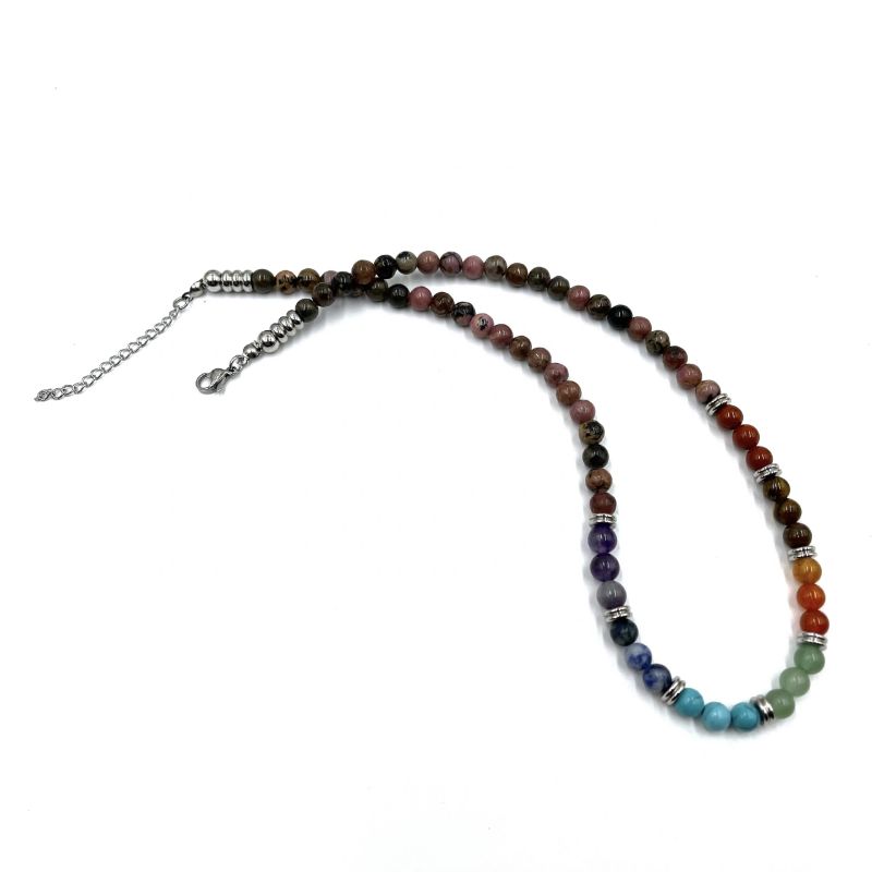 Necklace - Rhodonite Chakra (45CM)