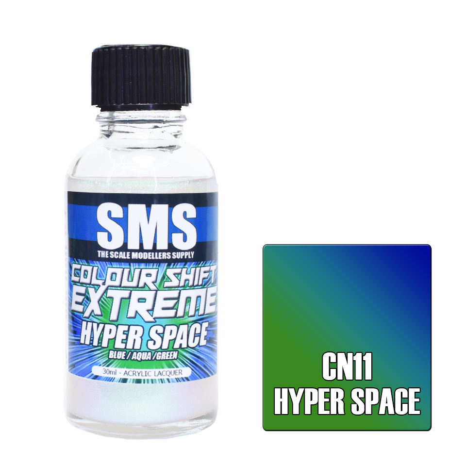 AIRBRUSH PAINT 30ML COLOUR SHIFT EXTREME HYPER SPACE ACRYLIC LACQUER SCALE