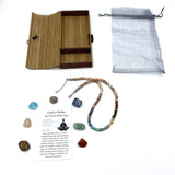 Necklace - Red Veined White Onyx (45CM)