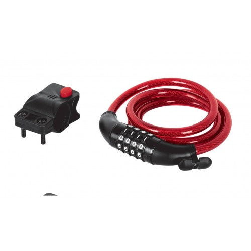 Bike Lock - Hermex 4 Row Comb with Bracket (1.2M Cable)