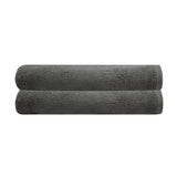 Bath Sheet - Chateau 2pack 80 x 160cm (Charcoal) - Bambury