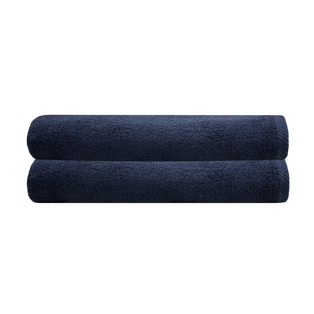 Bath Sheet - Chateau 2pack 80 x 160cm (Navy) - Bambury