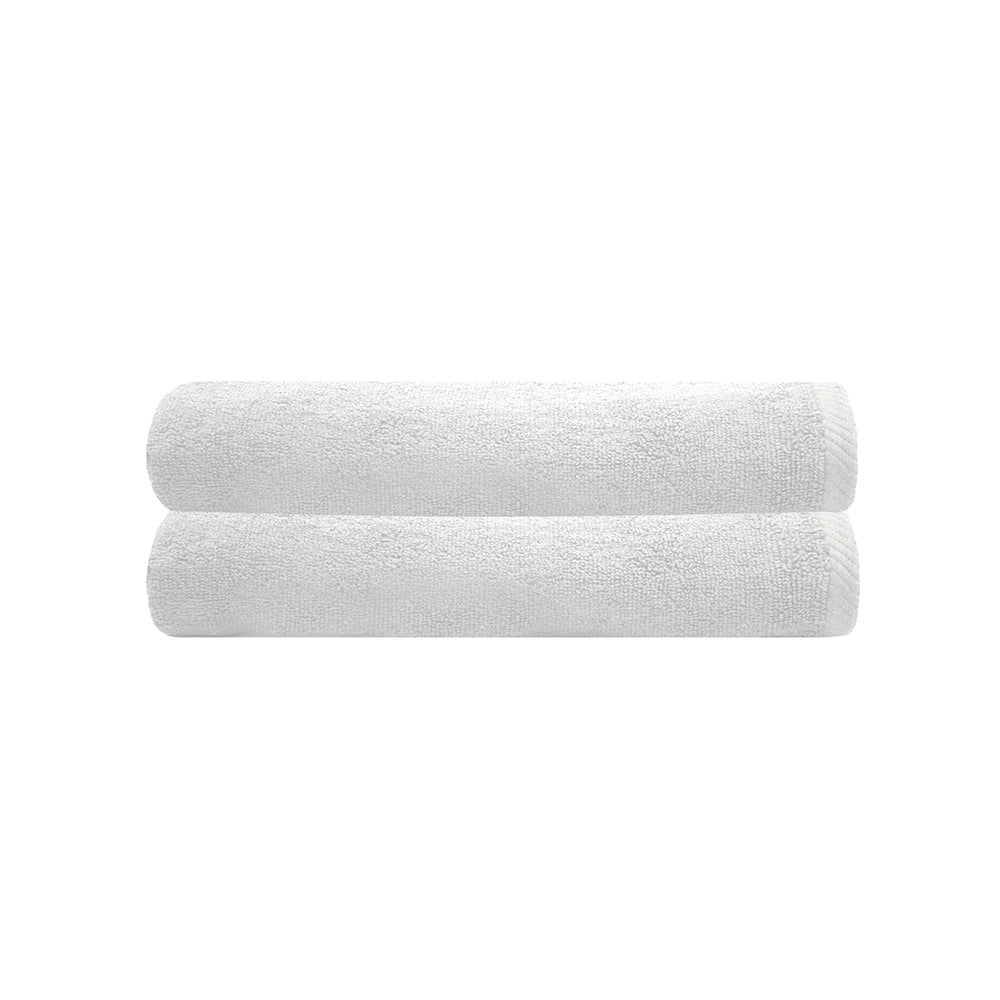 Bath Towel - Chateau 2pack 68 x 137cm (White) - Bambury