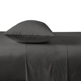 Queen Chateau Flat Sheet Pewter- Bambury