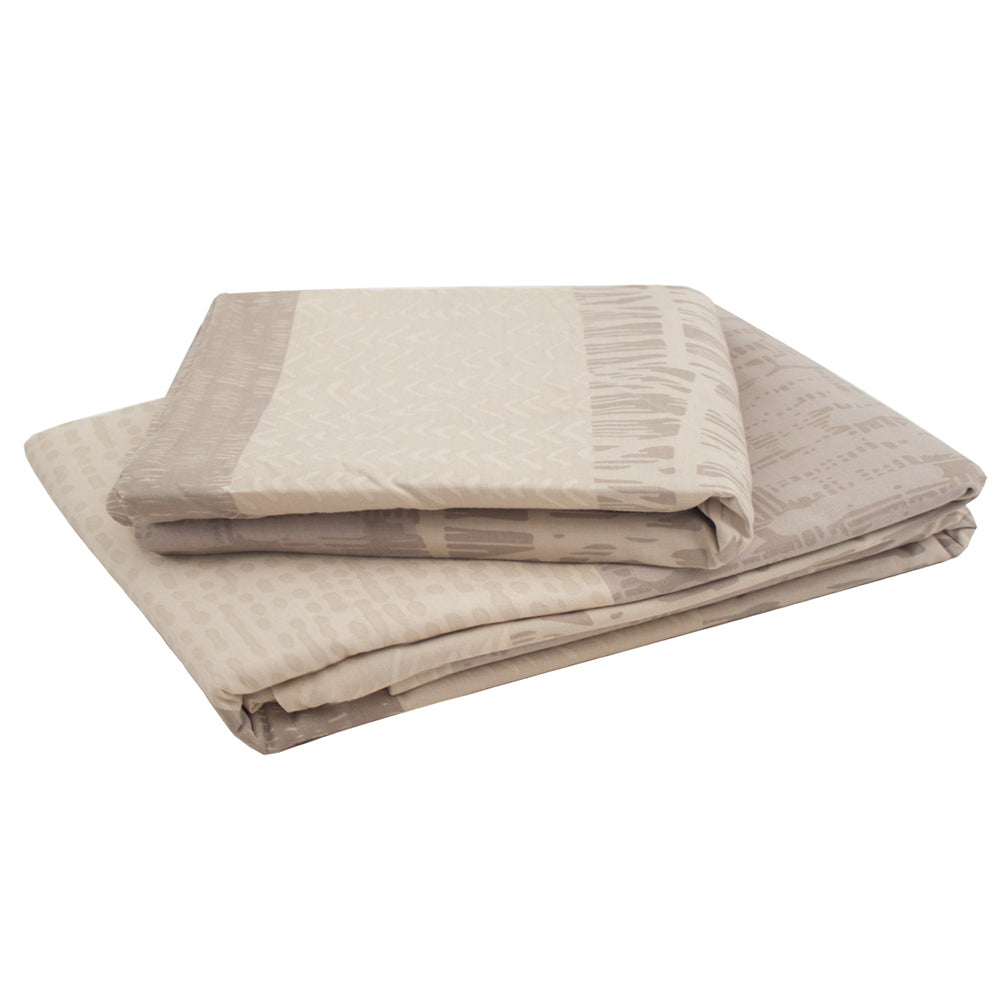 KIng Single Darlington Sand Quilt / Duvet Cover Set- Bambury