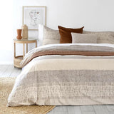 King Duvet Cover - Bambury Darlington  / Quilt Set - Sand