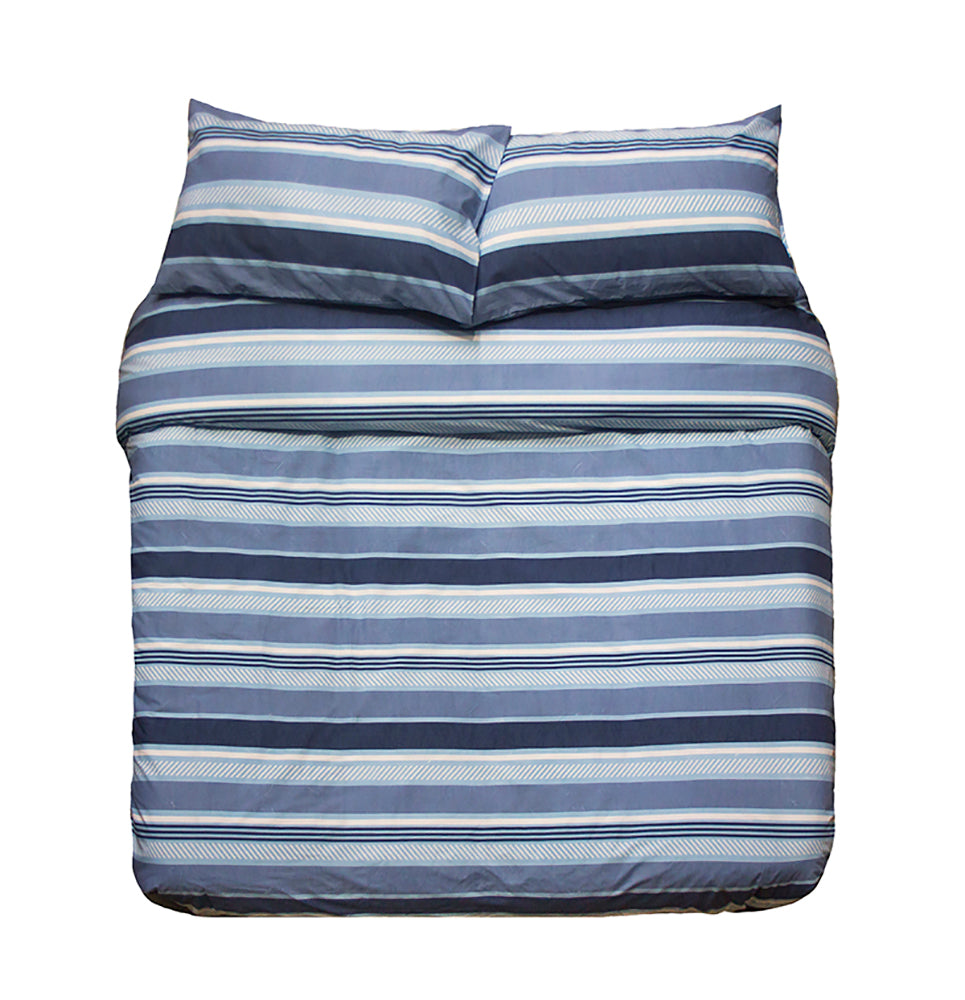 Indiana Blue Quilt / Duvet  Cover Set - King Single