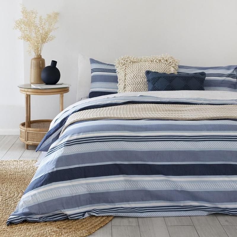 King Duvet Cover - Bambury Indiana Blue  / Quilt Set -