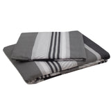 Indiana Grey Quilt / Duvet  Cover Set - King Single