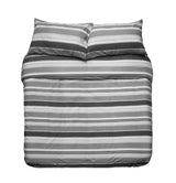 Indiana Grey Quilt / Duvet  Cover Set - King Single