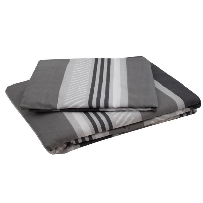 King Duvet Cover - Bambury Indiana Grey  / Quilt Set