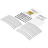 Steel Security Tether Cables - Adjustable 20 Pack for Anti-Theft and Cable Organization
