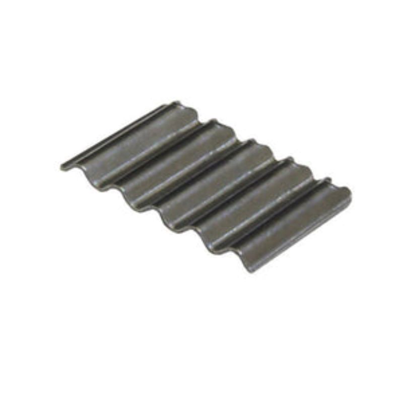 Steel corrugated fasteners, 15mm x 5, 470 pack, ideal for resilient timber joints and woodworking projects.