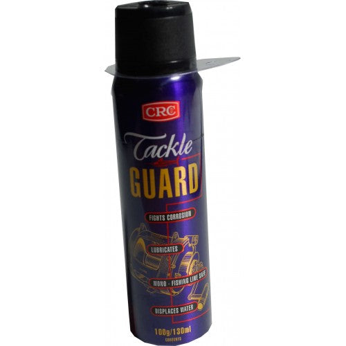 CRC Tackleguard Lubricant Spray 130 ml for effective moisture removal and corrosion protection of fishing tackle.