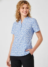 Florence Womens Stardust Print Tunic - Mid Blue