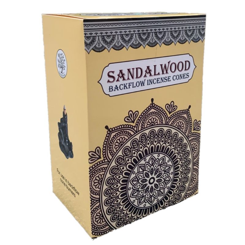 Incense - Sacred Tree Sandalwood Backflow Cones 12pk