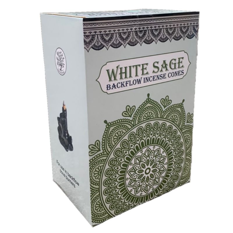 Incense - Sacred Tree White Sage Backflow Cones 12pk