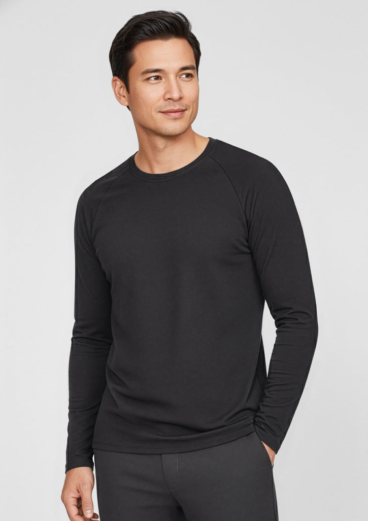 Performance Mens Long Sleeve Tee - White