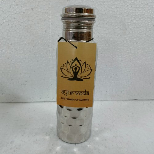 Bottle - Ayurveda Copper Antique Silver Finish (750ml)