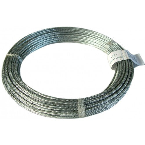 Durable 28m clothesline wire, 3.7mm thick, rust-resistant for efficient outdoor drying in various weather conditions.