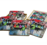 Coasters - Graffiti Print - Set of 4
