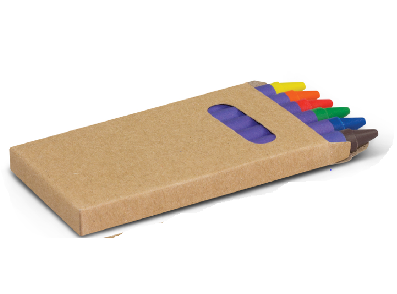 Crayons (Pack of 6 colours) x 6 packs