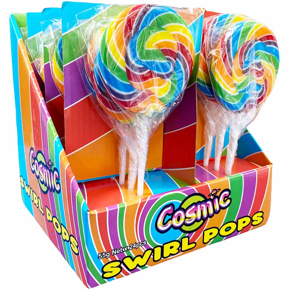 Cosmic Swirl Pops 55g - Pack of 24