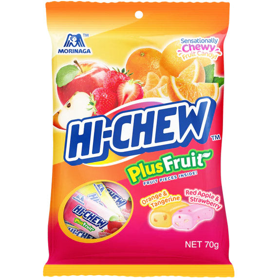Hi-Chew Bag Plus Fruit 100g - Pack of 6