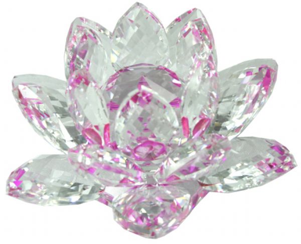 Crystal - 50mm Crystal Waterlily Purple