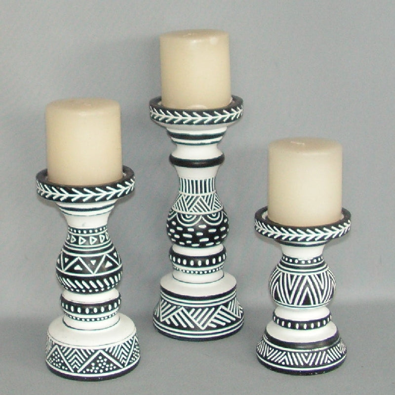 CANDLEHOLDER - AZTEC (16CM)