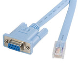 1.8m (6 ft) RJ45 to DB9 Console Cable for Cisco Routers - Compatible with CAB-CONSOLE-RJ45