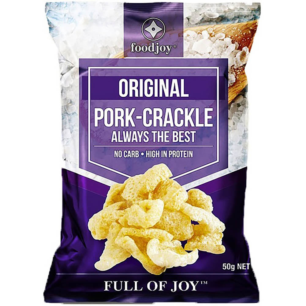 Foodjoy Original Pork Crackle 50g - Carton of 12